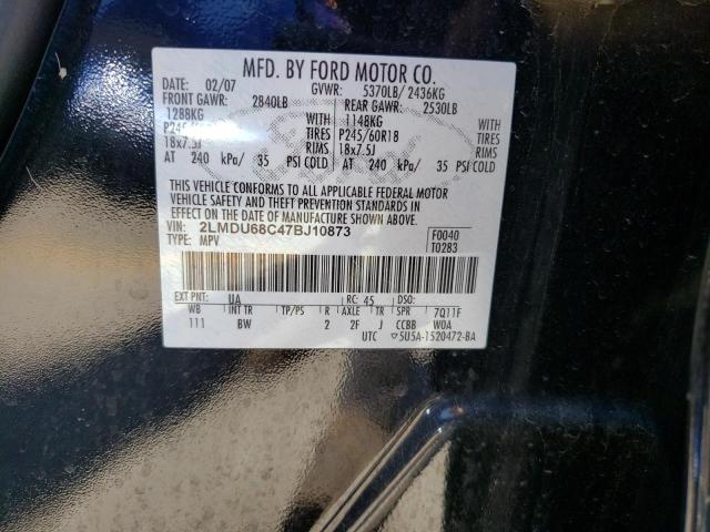 Photo 10 from auction – 2007 LINCOLN MKX with VIN 2LMDU68C47BJ10873