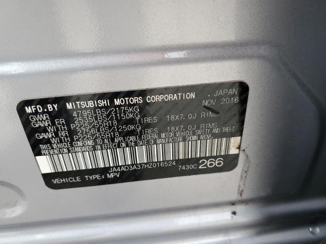 Photo 10 from auction – 2017 MITSUBISHI OUTLANDER with VIN JA4AD3A37HZ016524