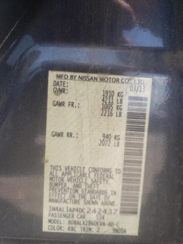 Photo 10 from auction – 2013 NISSAN ALTIMA 2.5 with VIN 1N4AL3AP4DC242437