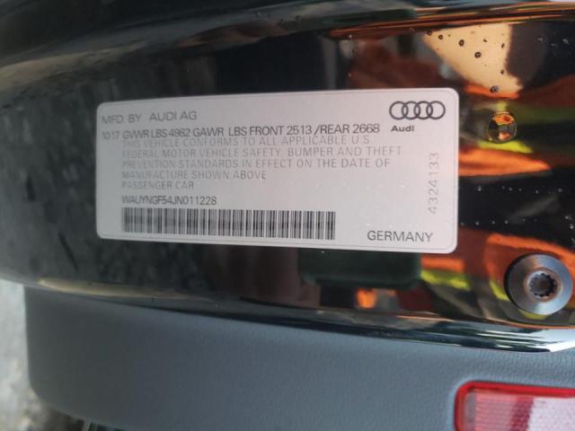 Photo 10 from auction – 2018 AUDI A5 PREMIUM with VIN WAUYNGF54JN011228