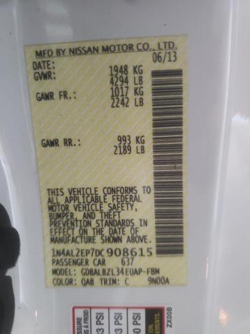 Photo 10 from auction – 2013 NISSAN ALTIMA S with VIN 1N4AL2EP7DC908615