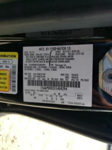 Photo 10 from auction – 2014 FORD FUSION SE with VIN 1FA6P0HD5E5404294