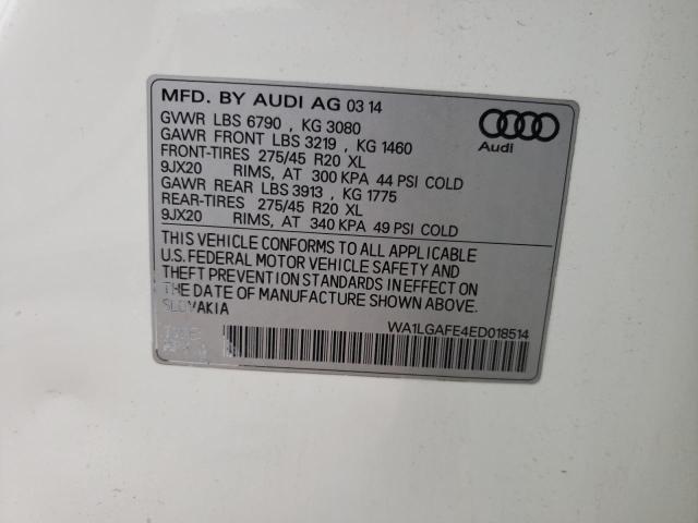 Photo 10 from auction – 2014 AUDI Q7 PREMIUM with VIN WA1LGAFE4ED018514
