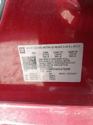 Photo 10 from auction – 2018 CHEVROLET SILVERADO with VIN 3GCPCREC4JG175250