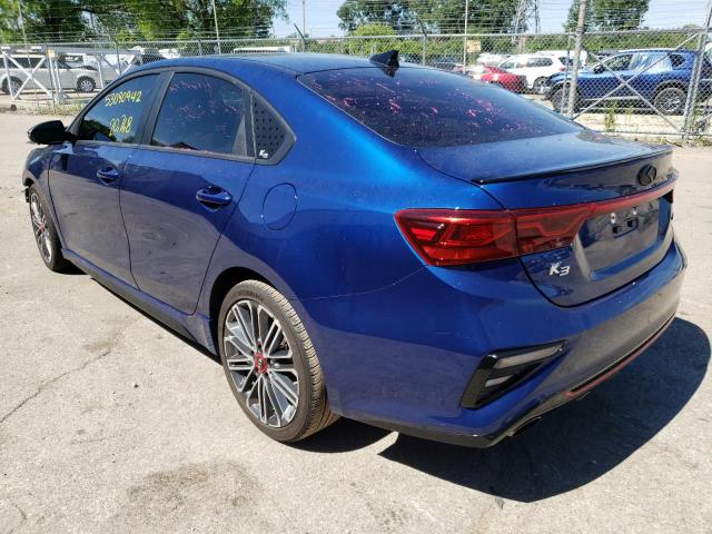 Photo 3 from auction – 2021 KIA FORTE GT with VIN 3KPF44AC2ME274215
