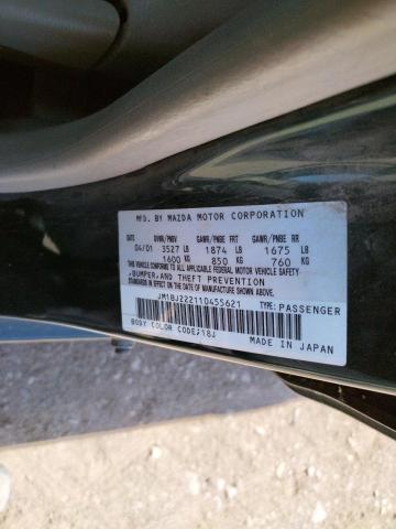 Photo 10 from auction – 2001 MAZDA PROTEGE DX with VIN JM1BJ222110455621