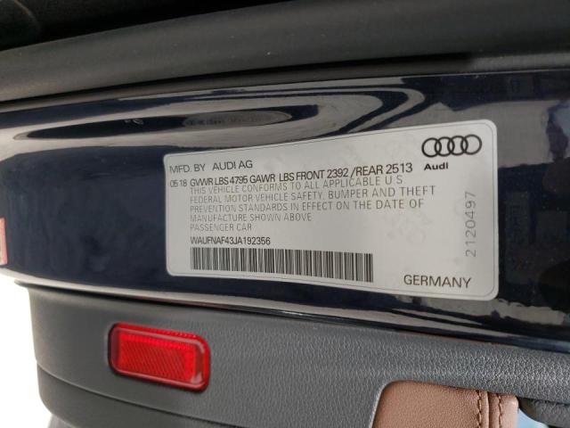 Photo 10 from auction – 2018 AUDI A4 PRESTIG with VIN WAUFNAF43JA192356