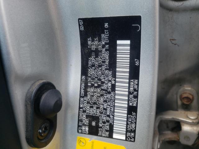 Photo 10 from auction – 2007 TOYOTA HIGHLANDER with VIN JTEHP21A470216585