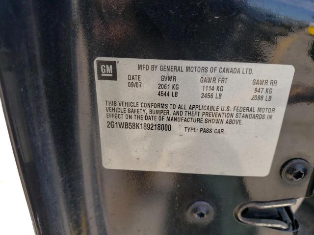 Photo 10 from auction – 2008 CHEVROLET IMPALA LS with VIN 2G1WB58K189218000