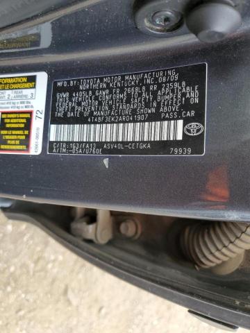 Photo 10 from auction – 2010 TOYOTA CAMRY BASE with VIN 4T4BF3EK2AR041907
