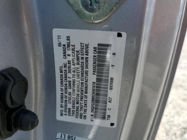 Photo 10 from auction – 2012 HONDA CIVIC EX with VIN 2HGFG3B8XCH501618