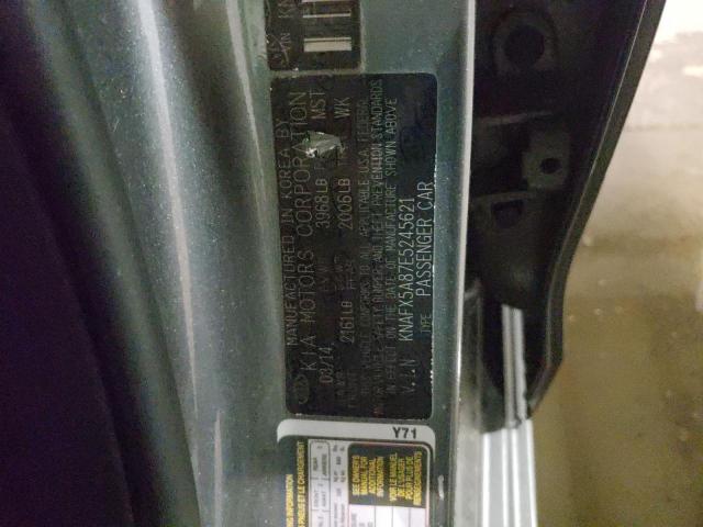 Photo 10 from auction – 2014 KIA FORTE EX with VIN KNAFX5A87E5245621