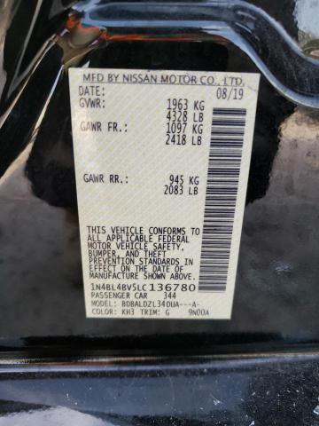 Photo 10 from auction – 2020 NISSAN ALTIMA S with VIN 1N4BL4BV5LC136780