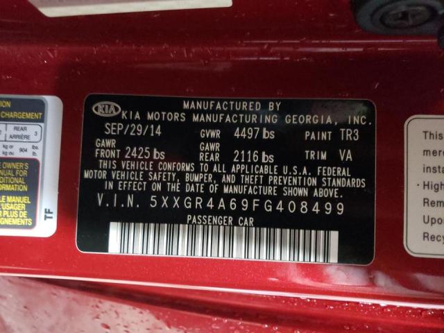 صورة رقم 10 من المزاد - 2015 KIA OPTIMA SX مع VIN 5XXGR4A69FG408499
