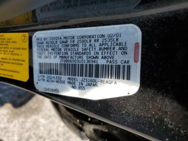 Фото 10 с аукциона – 2001 LEXUS GS 300 с VIN JT8BD69S910136941