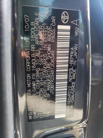 Photo 10 from auction – 2008 TOYOTA YARIS with VIN JTDBT923481208349