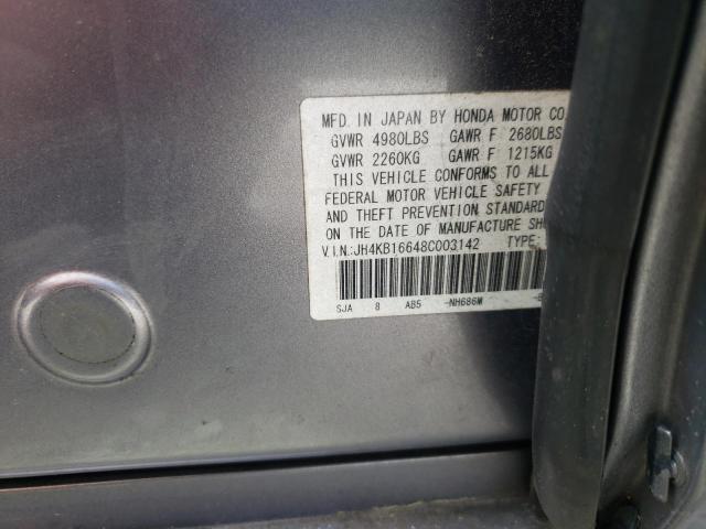 Photo 10 from auction – 2008 ACURA RL with VIN JH4KB16648C003142