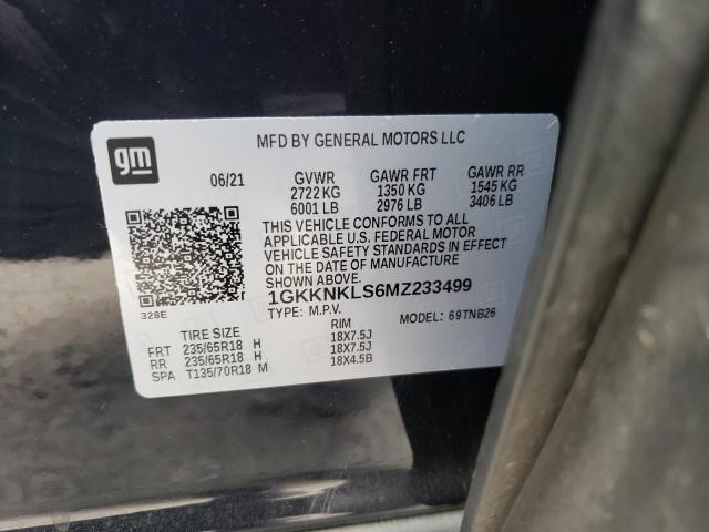 Photo 10 from auction – 2021 GMC ACADIA SLE with VIN 1GKKNKLS6MZ233499