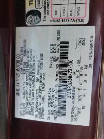 Photo 10 from auction – 2011 FORD FUSION SEL with VIN 3FAHP0JA5BR232530