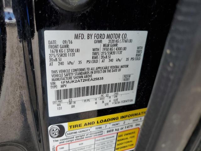 Photo 10 from auction – 2017 FORD EXPEDITION with VIN 1FMJK2AT2HEA25835