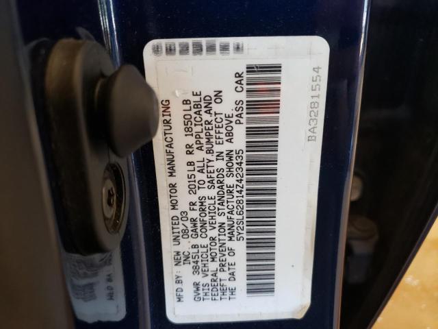 Photo 10 from auction – 2004 PONTIAC VIBE with VIN 5Y2SL62814Z423435