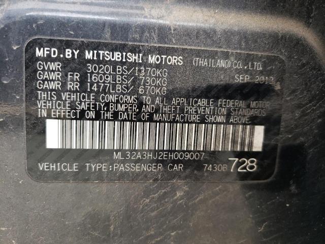 Photo 10 from auction – 2014 MITSUBISHI MIRAGE DE with VIN ML32A3HJ2EH009007