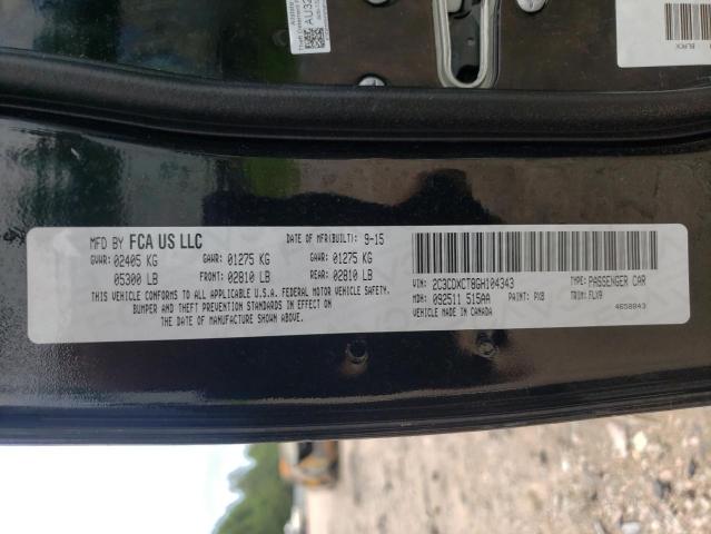 Photo 10 from auction – 2016 DODGE CHARGER R/ with VIN 2C3CDXCT8GH104343