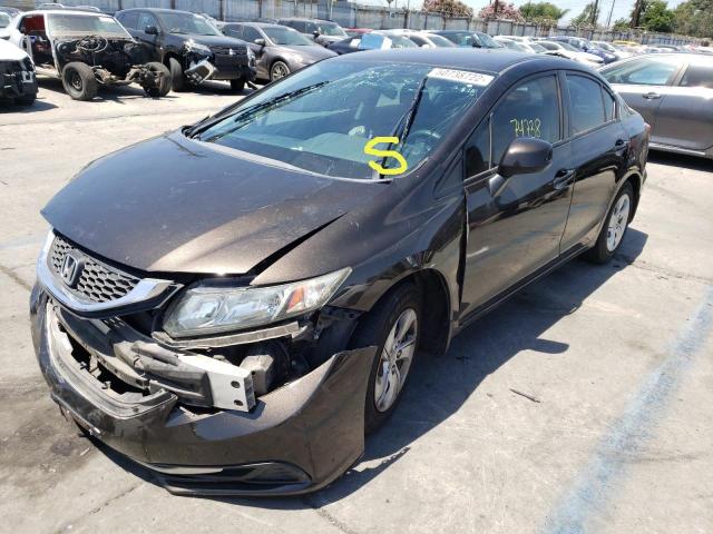 Photo 2 from auction – 2013 HONDA CIVIC LX with VIN 2HGFB2F58DH563142