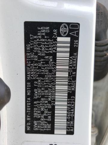 Photo 10 from auction – 2018 TOYOTA COROLLA L with VIN 2T1BURHE0JC016577