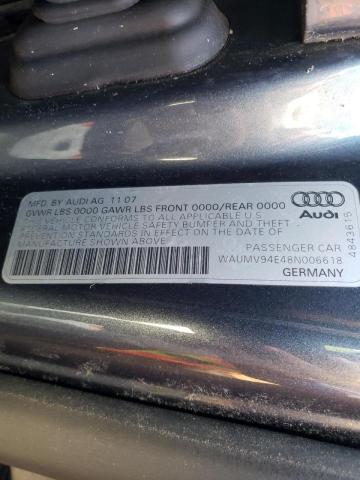 Photo 10 from auction – 2008 AUDI A8 with VIN WAUMV94E48N006618