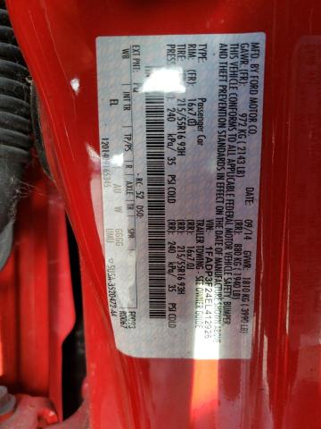 Photo 10 from auction – 2014 FORD FOCUS SE with VIN 1FADP3F24EL412926