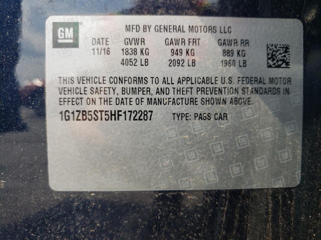 Photo 10 from auction – 2017 CHEVROLET MALIBU LS with VIN 1G1ZB5ST5HF172287