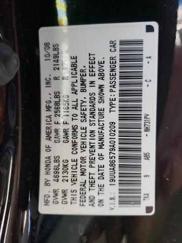 Photo 10 from auction – 2009 ACURA TL with VIN 19UUA86579A010209