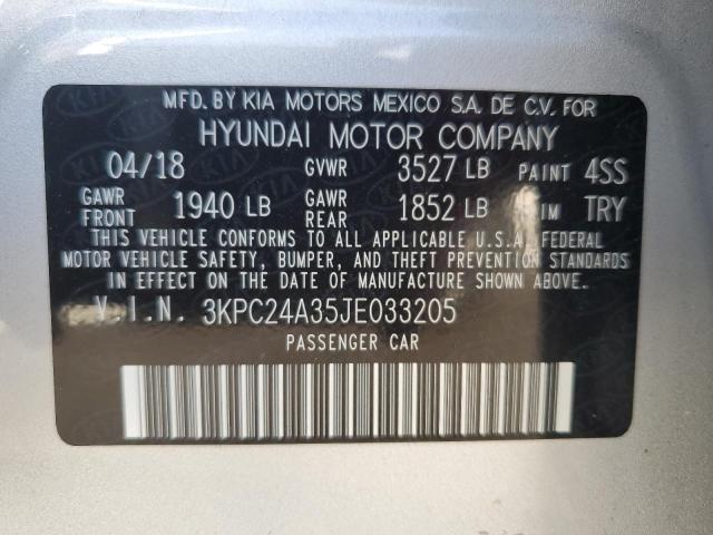 Photo 10 from auction – 2018 HYUNDAI ACCENT SE with VIN 3KPC24A35JE033205