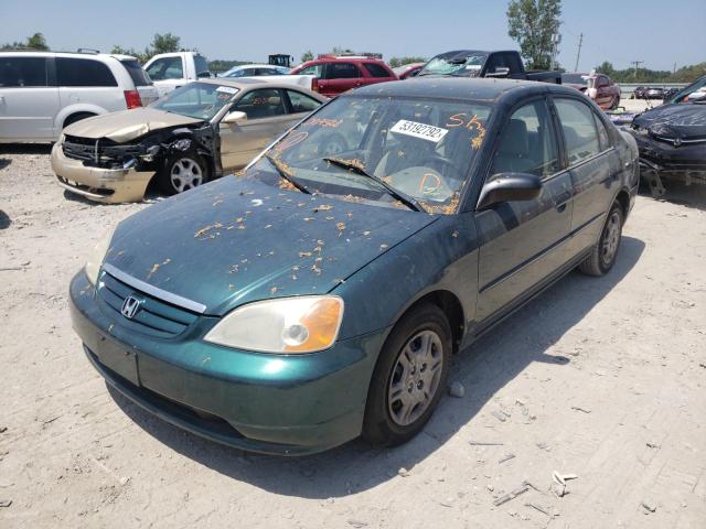 Photo 2 from auction – 2002 HONDA CIVIC LX with VIN JHMES16572S004528