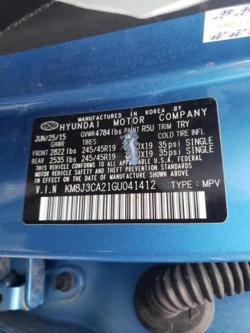 Photo 10 from auction – 2016 HYUNDAI TUCSON LIM with VIN KM8J3CA21GU041412