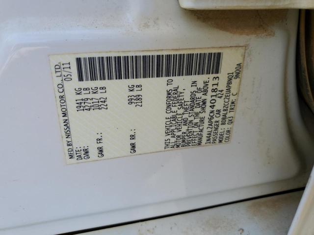 Photo 10 from auction – 2012 NISSAN ALTIMA BAS with VIN 1N4AL2AP6CN401813