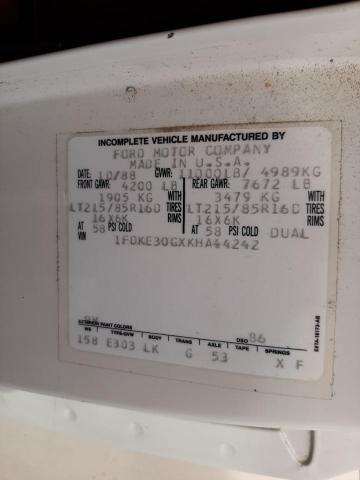 Photo 10 from auction – 1989 FORD ECONOLINE with VIN 1FDKE30GXKHA44242
