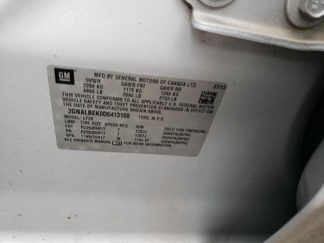 Photo 10 from auction – 2013 CHEVROLET EQUINOX LS with VIN 2GNALBEK0D6413168