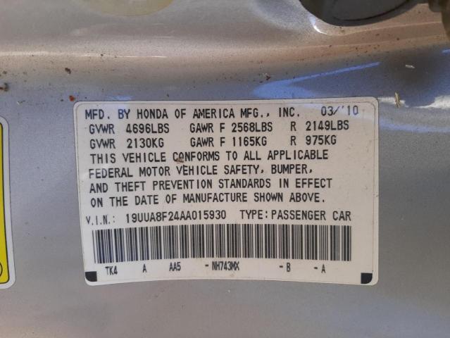 Photo 10 from auction – 2010 ACURA TL with VIN 19UUA8F24AA015930