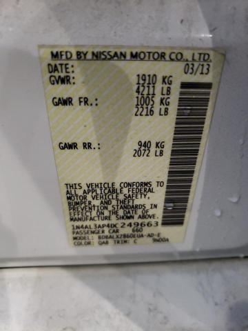 Photo 10 from auction – 2013 NISSAN ALTIMA 2.5 with VIN 1N4AL3AP4DC249663