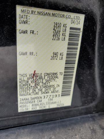 Photo 10 from auction – 2014 NISSAN ALTIMA 2.5 with VIN 1N4AL3AP0EN377193