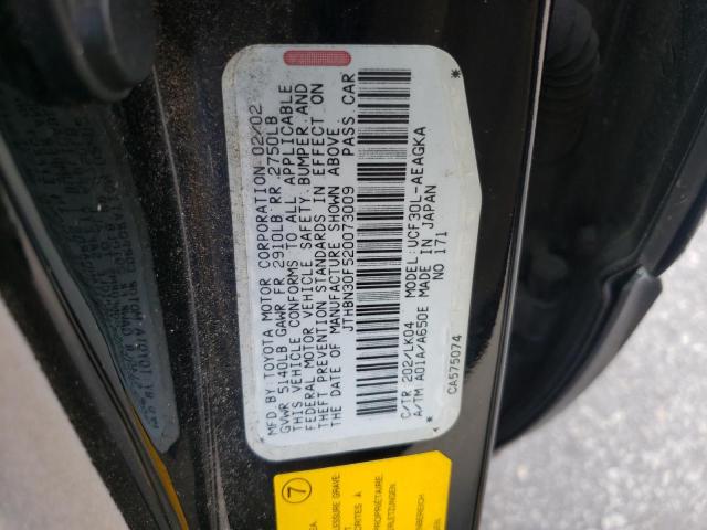 Photo 10 from auction – 2002 LEXUS LS 430 with VIN JTHBN30F520073009