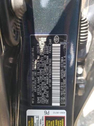 Photo 10 from auction – 2013 TOYOTA CAMRY L with VIN 4T1BF1FK2DU278382
