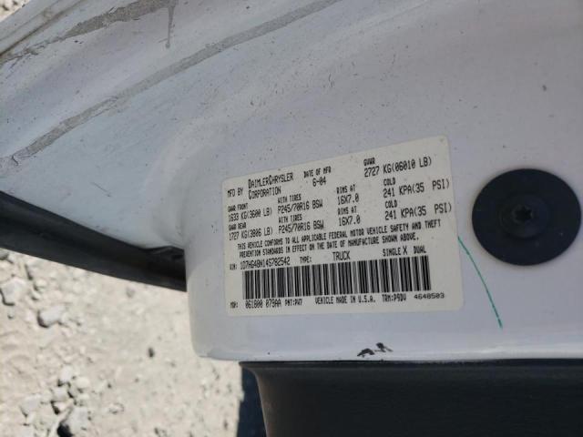 Photo 10 from auction – 2004 DODGE DAKOTA QUA with VIN 1D7HG48N14S782542