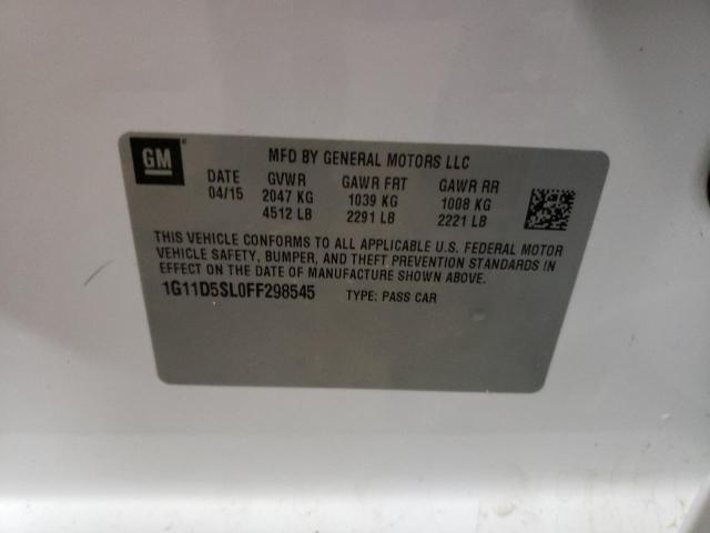 Photo 10 from auction – 2015 CHEVROLET MALIBU 2LT with VIN 1G11D5SL0FF298545