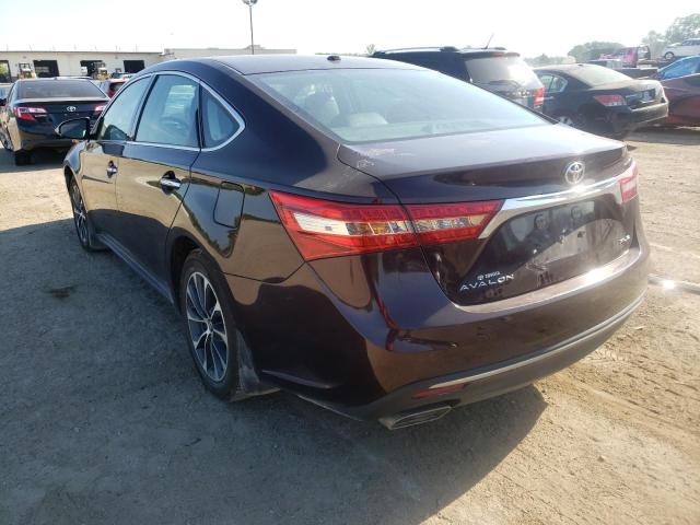 Photo 3 from auction – 2016 TOYOTA AVALON XLE with VIN 4T1BK1EB2GU233931