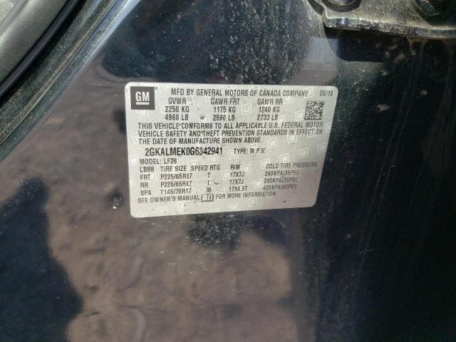 صورة رقم 10 من المزاد - 2016 GMC TERRAIN SL مع VIN 2GKALMEK0G6342941