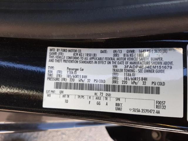 Photo 10 from auction – 2014 FORD FIESTA SE with VIN 3FADP4EJ4EM151679