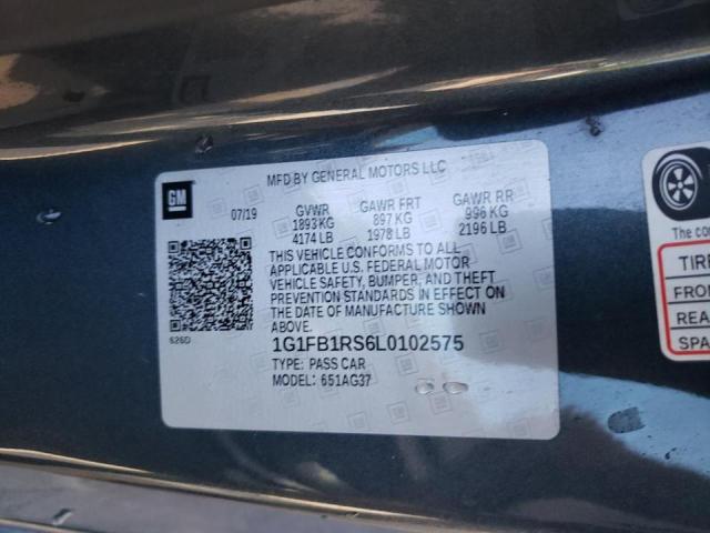 Photo 10 from auction – 2020 CHEVROLET CAMARO LS with VIN 1G1FB1RS6L0102575